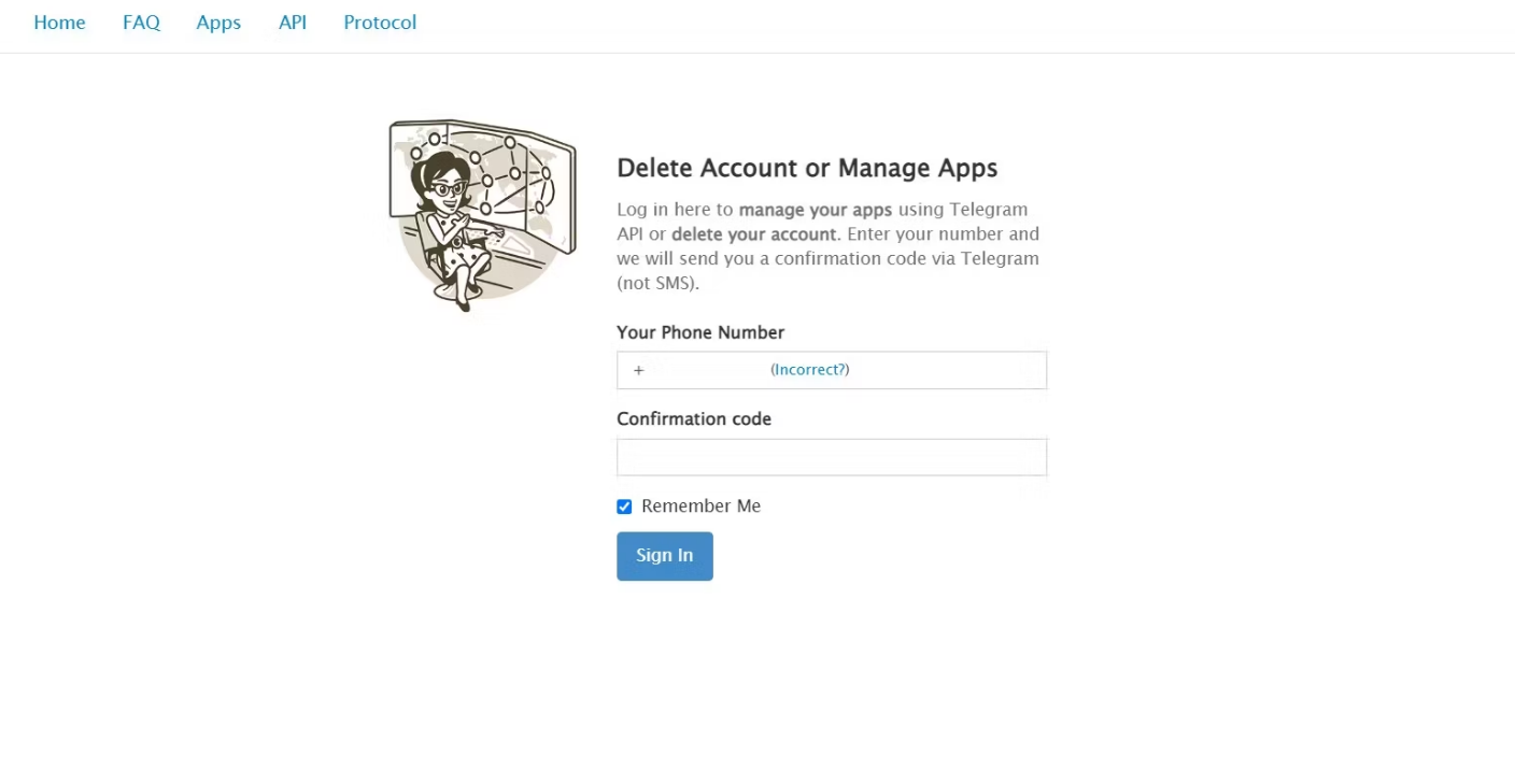 Telegram - شرح حذف حسابك بالكامل في 8 خطوات 2