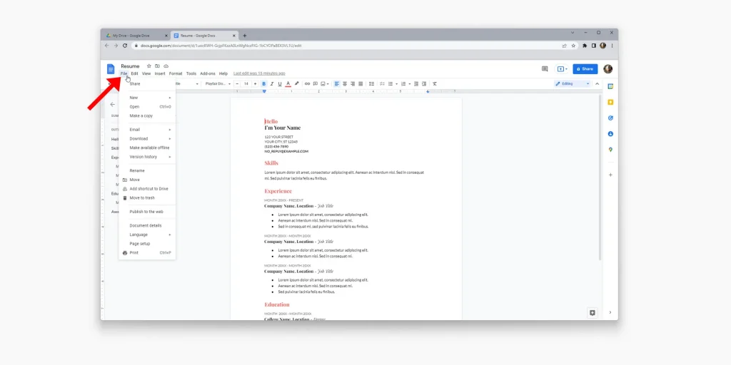 Google Drive: شرح تصدير المستندات النصية كملفات PDF 21 Google Drive: شرح تصدير المستندات النصية كملفات PDF 8