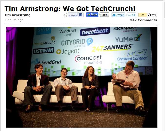 AOL تضم TechCrunch الى اسطولها 3