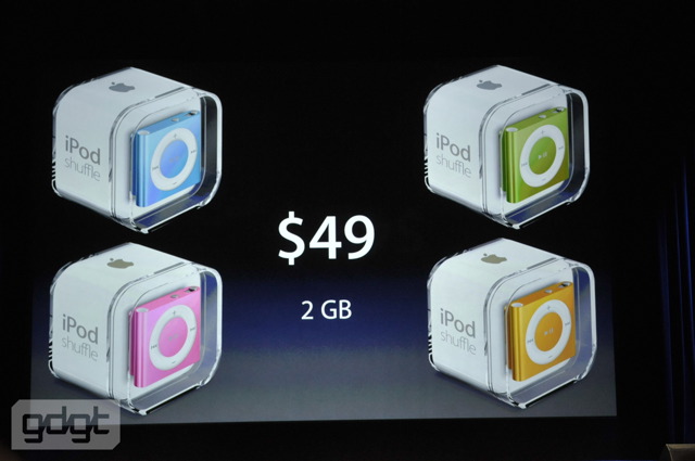 أبل تطرح الجيل الرابع من مشغلات الiPod Shuffle 9