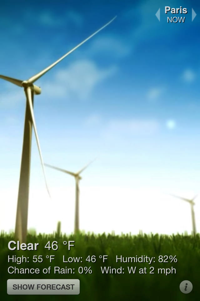 VIMOV تطرح نسخه جديده من تطبيق Weather HD للايفون 9