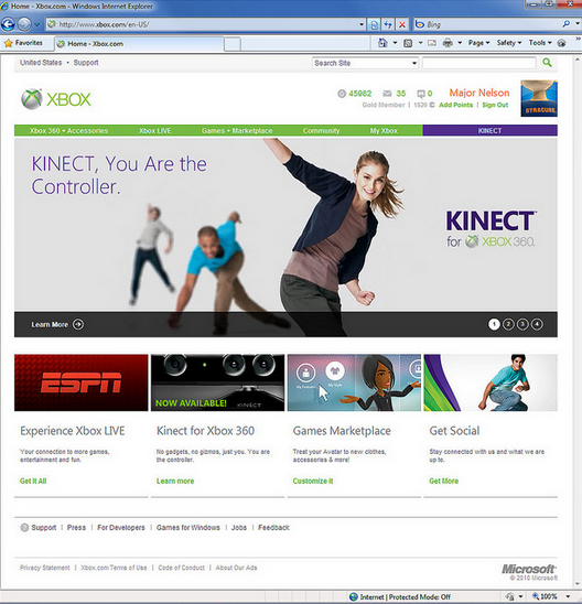 موقع XBOX.COM يستعد للاصدار الجديد بتصميم مختلف 7