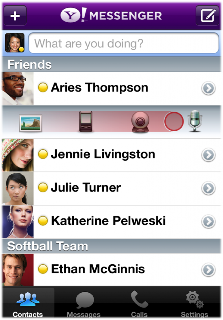 تطبيق Yahoo! Messenger 2.0 متاح للايفون بمميزات جديده 7