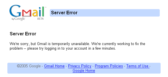 Gmail توقف 84 دقيقة خلال عام 2010 6