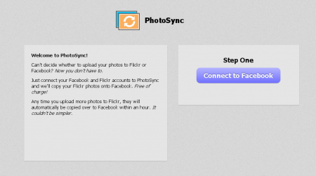 PhotoSync : إنقل صورك من فليكر الى الفيس بوك 3