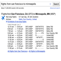جوجل تضيف مسار رحلات الطيران الى نتائج البحث 5