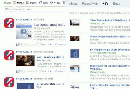 Like+1 إضافة جديدة تدمج أزرار فيس بوك مع جوجل 6