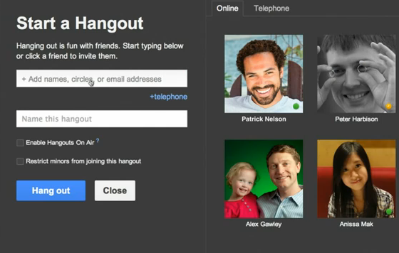 جوجل توقف خدمة الشات المرئي في Gmail لحساب Google+ Hangouts 2