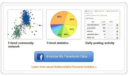 تقرير تفصيلي لحسابك في الفيس بوك .. مراجعة تطبيق wolframalpha 7