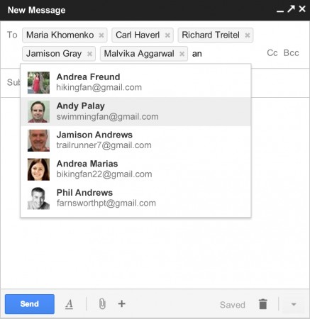 طريقة جديدة أسهل لارسال البريد الاليكتروني من Gmail 6
