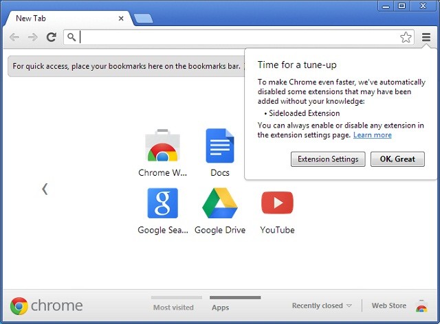 جوجل كروم سيمنع تثبيت الاضافات التلقائي بداية من الاصدار 25 3