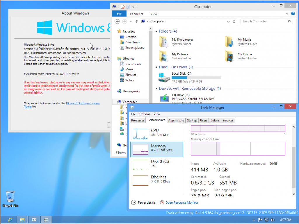 تسريب صور Windows Blue 1