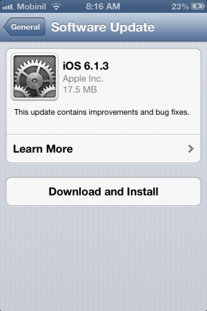 ابل تصدر رسميا تصحيح لمشكلة تجاوز الرمز الامنى في iOS 6.1.3 6