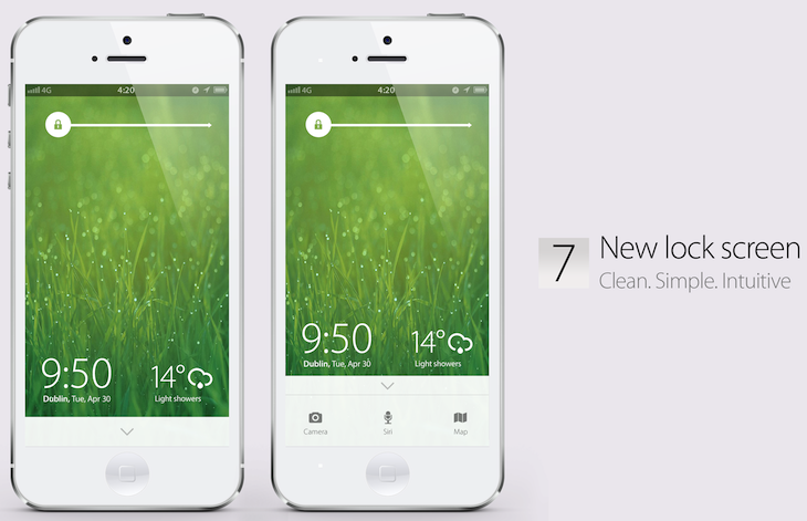 iOS 7 .. مستقبل الايفون 5