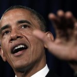 U.S. President Obama speaks about wire tapping during a visit to San Jose, California