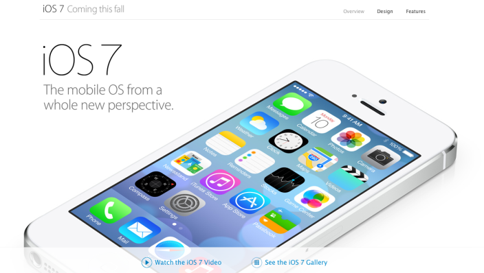 ابل تطلق صفحة تفاعلية لنظام iOS 7 3