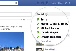 Facebook  trending topics