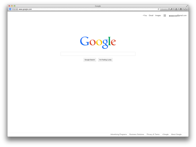 Google testing new homepage design