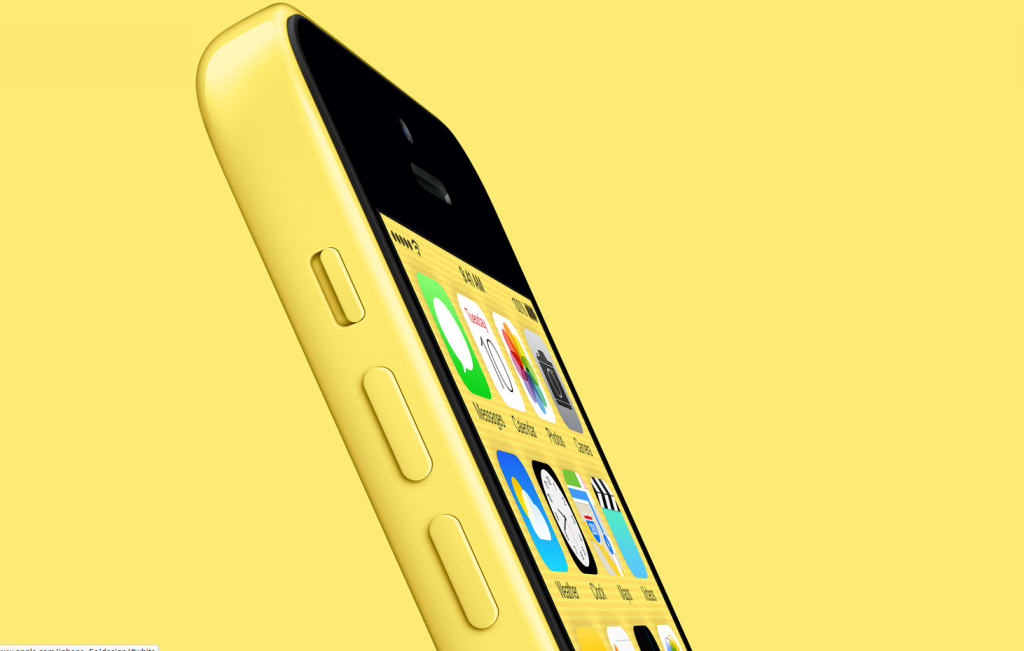 yellow-iPhone-5c-yellow-background