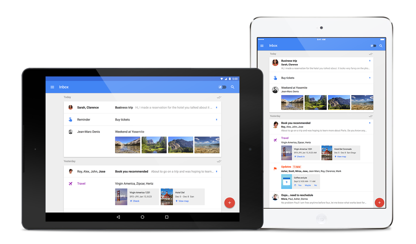 تطبيق Inbox by Gmail يصل للايباد 1