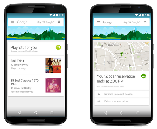 Google-Now-cards-can-help-you-find-a-playlist-to-stream-or-remind-you-when-your-Zipcar-reservation-is-over