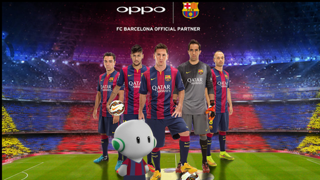 Oppo توقع عقد رعاية لمدة 3 سنوات مع فريق برشلونة 1