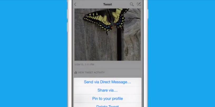 الان يمكنك تثبيت تغريدة محددة في تويتر عبر هاتفك الذكي 7