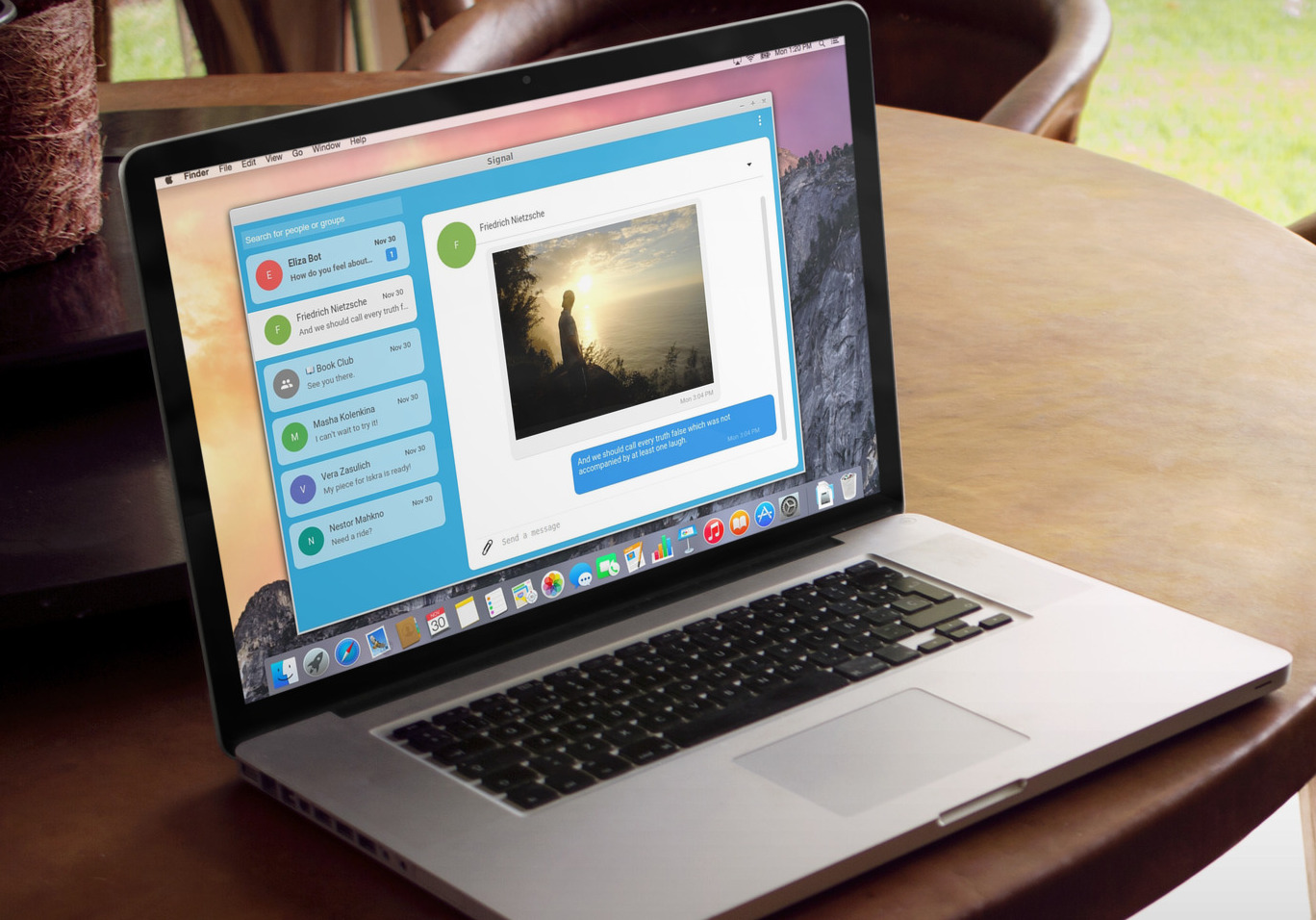 نسخة للويب من تطبيق التراسل الفوري الآمن Signal 8