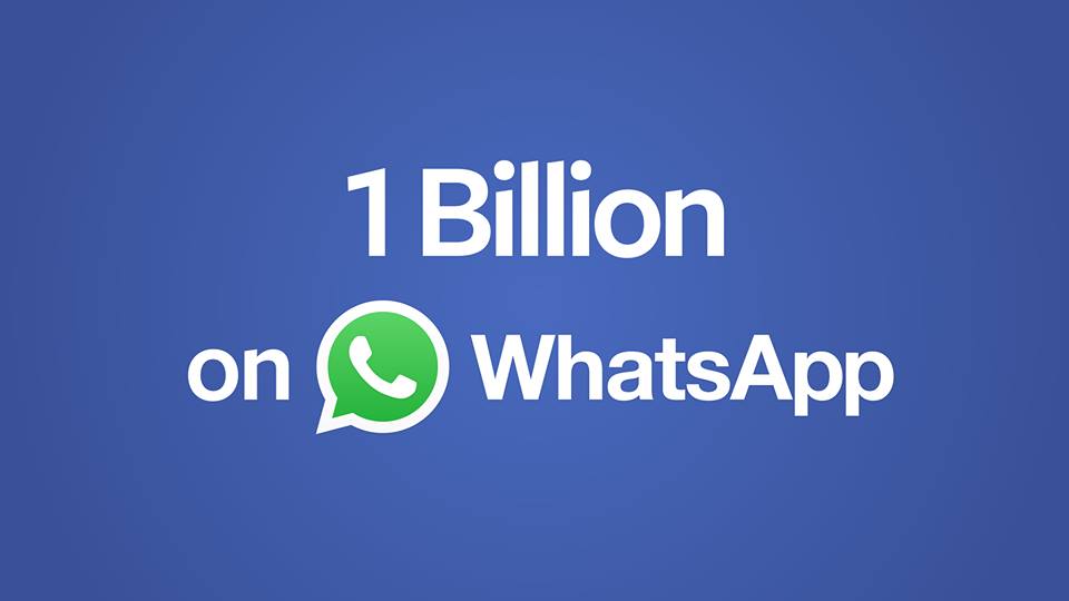 مليار مستخدم شهري لتطبيق واتس اب 1