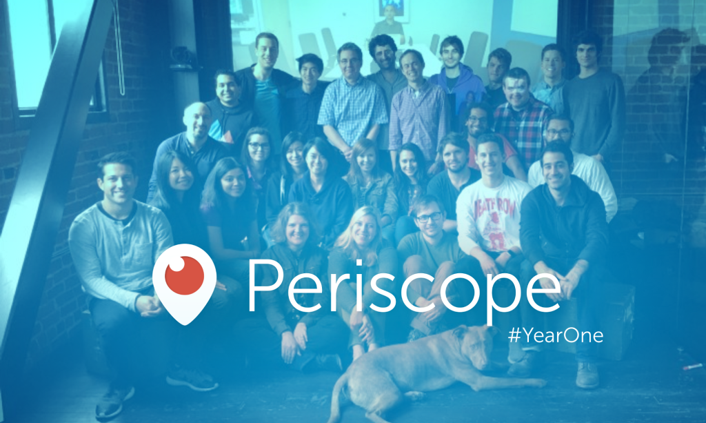 عام على تطبيق البث المباشر Periscope