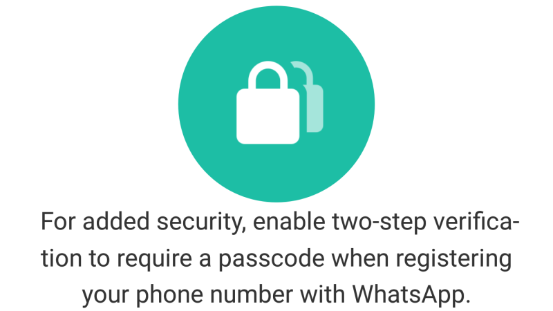 تقنية التحقق بخطوتين تصل تطبيق واتس اب 3