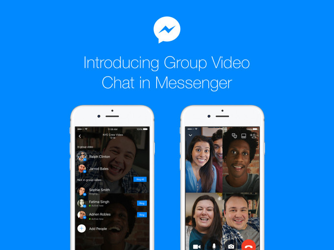 فيس بوك تجلب مكالمات الفيديو الجماعية لتطبيق ماسنجر 6