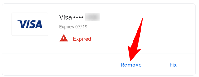 كيفية إزالة بطاقتك الائتمانية أو طريقة دفع أخرى من Google Play 14 كيفية إزالة بطاقتك الائتمانية أو طريقة دفع أخرى من Google Play 3