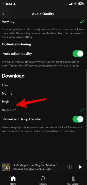 Spotify - شرح تحميل اي اغنية على هاتفك الآيفون 1