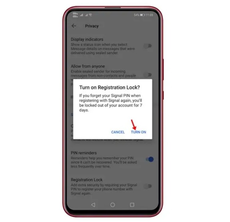 كيفية تفعيل المصادقة الثنائية على تطبيق Signal 15 كيفية تفعيل المصادقة الثنائية على تطبيق Signal 4
