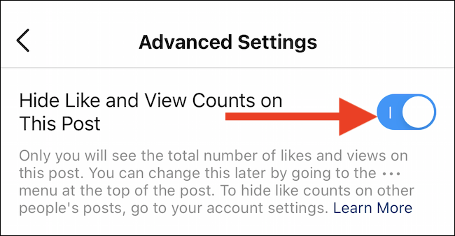 Instagram - كيف تخفي عدد الإعجابات على المنشورات الخاصة بك 6