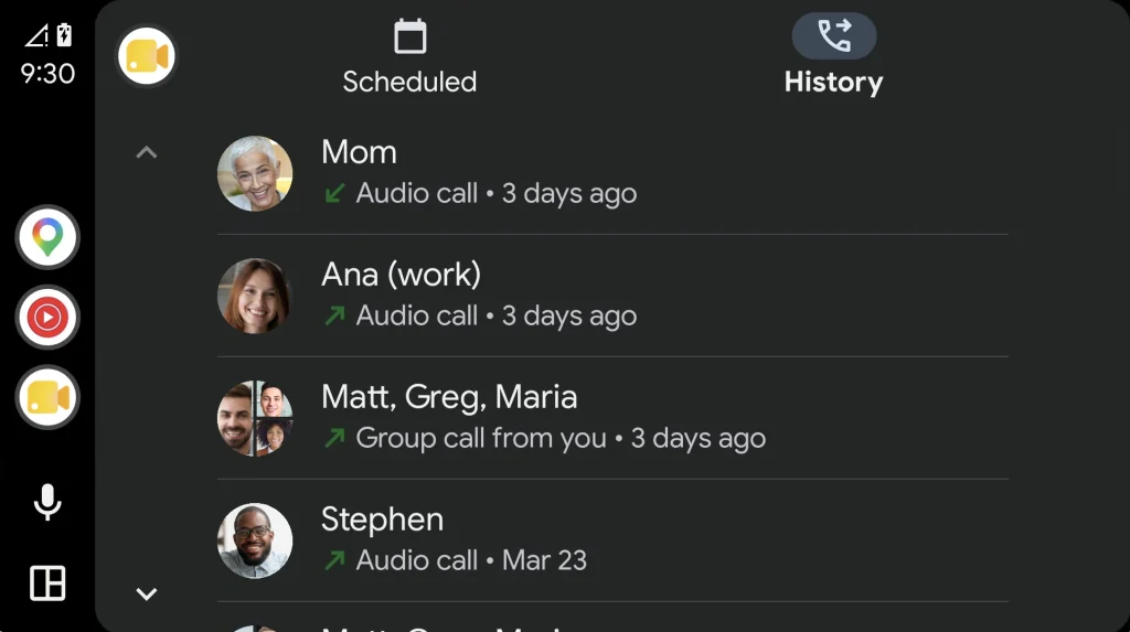 Google Meet على Android Auto يصل إلى المزيد من المستخدمين رسميًا 13 Google Meet على Android Auto يصل إلى المزيد من المستخدمين رسميًا 2