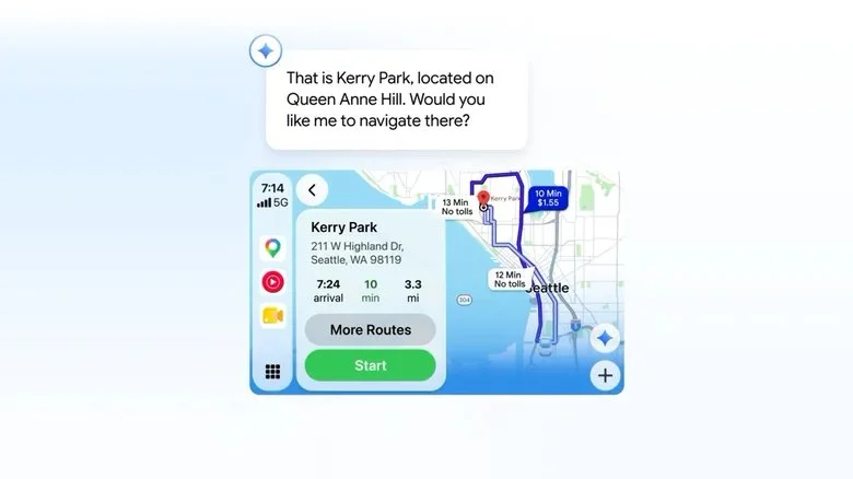 Gemini في CarPlay: خرائط جوجل تضيف مساعدًا صوتيًا أثناء القيادة