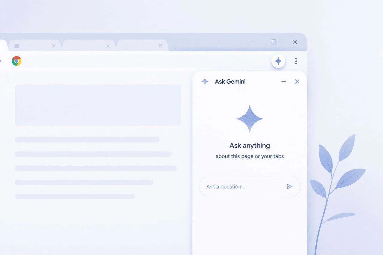 Gemini في Chrome يقرأ التبويب الحالي افتراضيًا.. هكذا توقفه