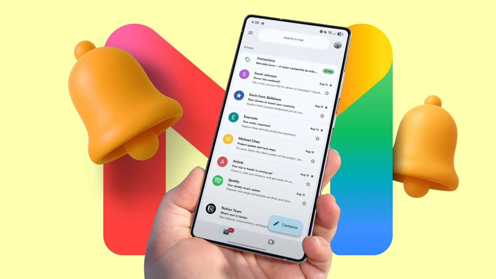 Gmail يسهل نسخ رموز التحقق على أندرويد وiOS 1 Gmail يسهل نسخ رموز التحقق على أندرويد وiOS