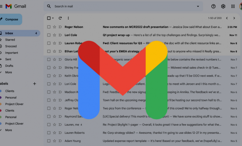 Gmail تفرض واجهة المستخدم الجديدة على الجميع من اليوم
