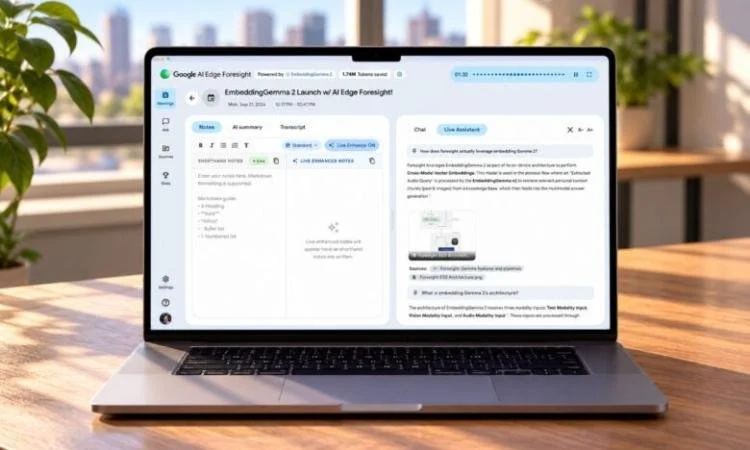 Google AI Edge Foresight يسجل الاجتماعات بالذكاء الاصطناعي دون إنترنت