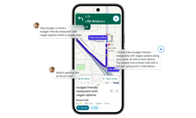 Google Maps تطلق تجربة Gemini في جميع أوضاع الملاحة