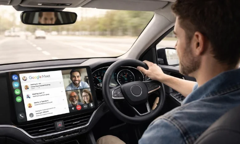 Google Meet على Android Auto يصل إلى المزيد من المستخدمين رسميًا