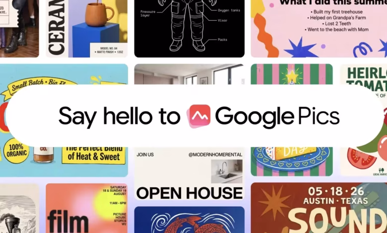 Google Pics أداة جديدة من جوجل لمنافسة Canva وAdobe Express