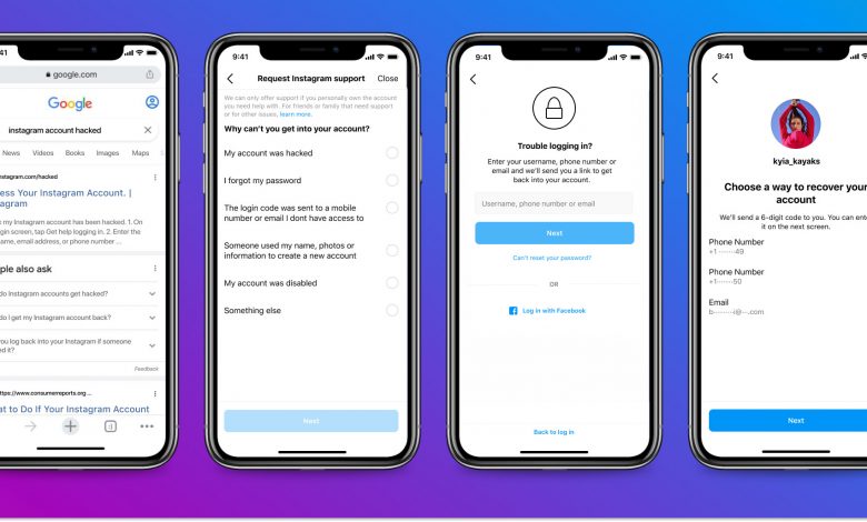 Instagram يطلق صفحة مخصصة لمساعدة المستخدمين على استعادة الحسابات المخترقة