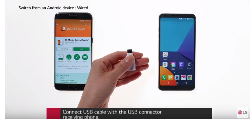 ال جي تشرح لك كيفية التحويل من هواتف الاندرويد او الايفون الى هاتف LG G6 1
