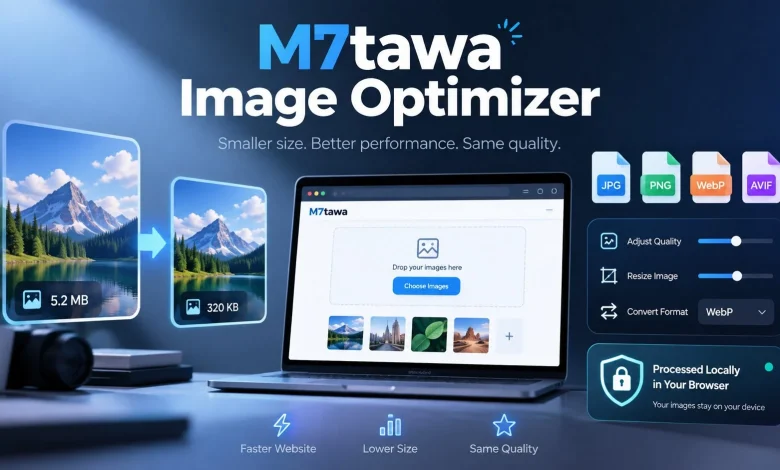 M7tawa Image Optimizer: ضغط وتحويل الصور محليًا بدون رفعها