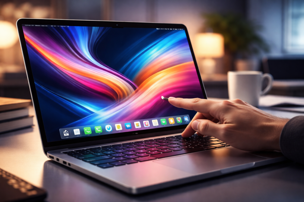 MacBook Pro بشاشة OLED تدعم اللمس