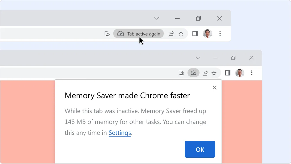 Memory Saver - كيف تستفيد من أحدث مزايا جوجل كروم 11 Memory Saver - كيف تستفيد من أحدث مزايا جوجل كروم
